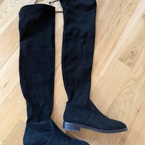 Jocey Suede Over-The-Knee Boots - stuart weitzman 7.5 - worn once!